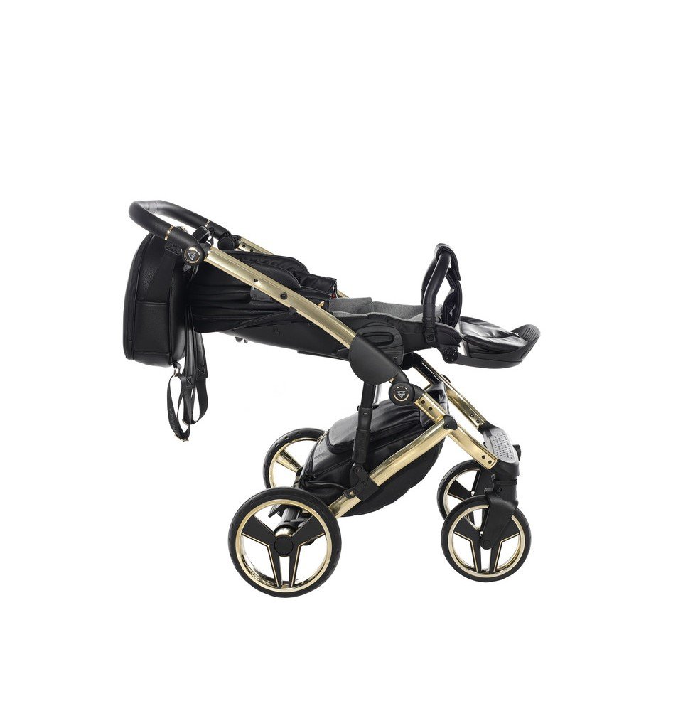 Universalus vežimėlis Junama HandCraft 3in1, Black/Gold