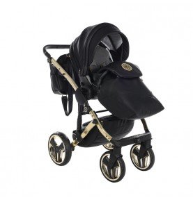 Universalus vežimėlis Junama HandCraft 3in1, Black/Gold