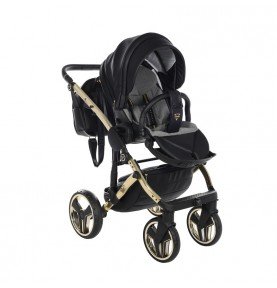 Universalus vežimėlis Junama HandCraft 3in1, Black/Gold
