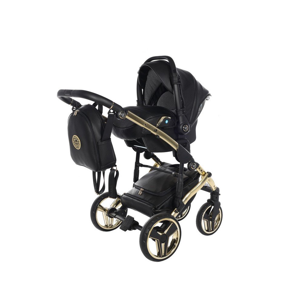 Universalus vežimėlis Junama HandCraft 3in1, Black/Gold