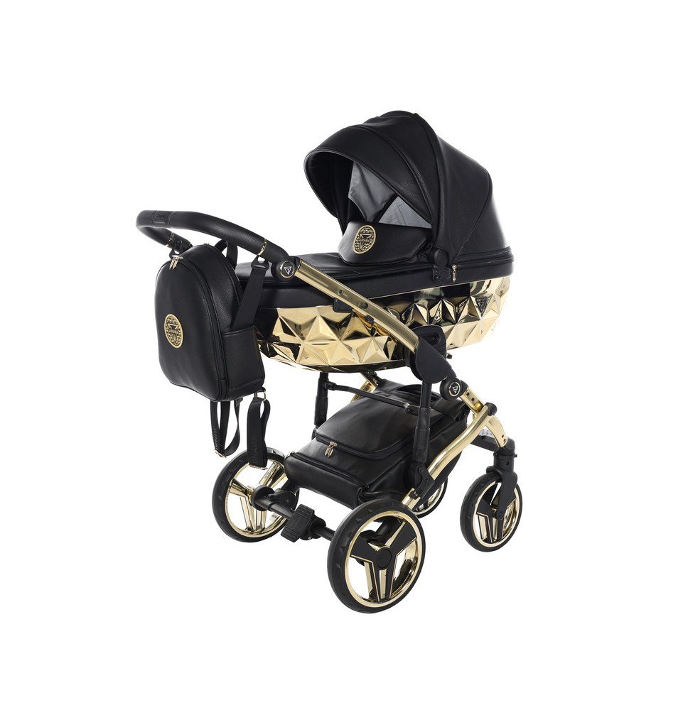Universalus vežimėlis Junama HandCraft 2in1, Black/Gold Universalus vežimėlis Junama HandCraft 2in1, Black/Gold