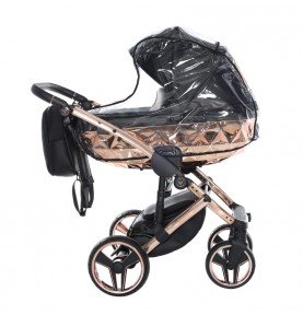 Universalus vežimėlis Junama HandCraft 3in1, Black/Copper