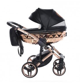 Universalus vežimėlis Junama HandCraft 3in1, Black/Copper