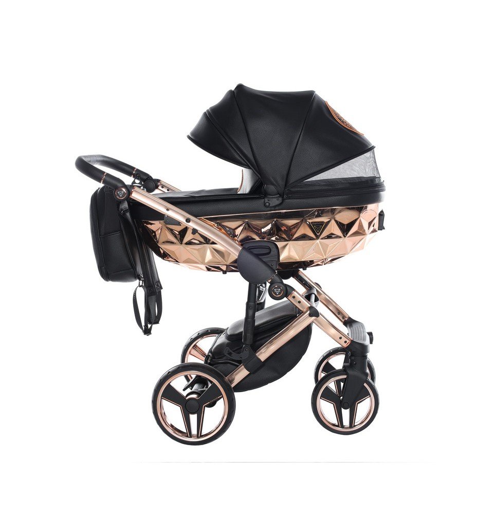 Universalus vežimėlis Junama HandCraft 3in1, Black/Copper