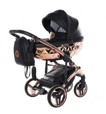 Universalus vežimėlis Junama HandCraft 3in1, Black/Copper
