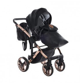 Universalus vežimėlis Junama HandCraft 3in1, Black/Copper
