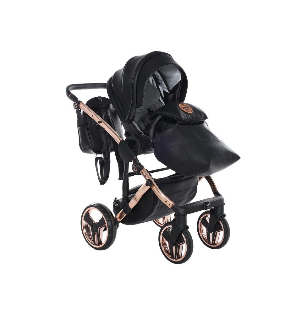 Universalus vežimėlis Junama HandCraft 3in1, Black/Copper
