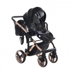 Universalus vežimėlis Junama HandCraft 3in1, Black/Copper
