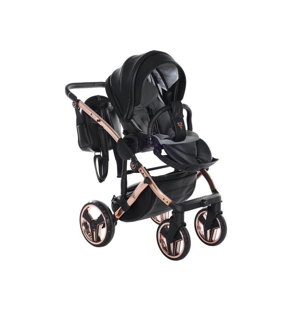 Universalus vežimėlis Junama HandCraft 3in1, Black/Copper