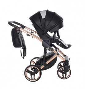 Universalus vežimėlis Junama HandCraft 3in1, Black/Copper