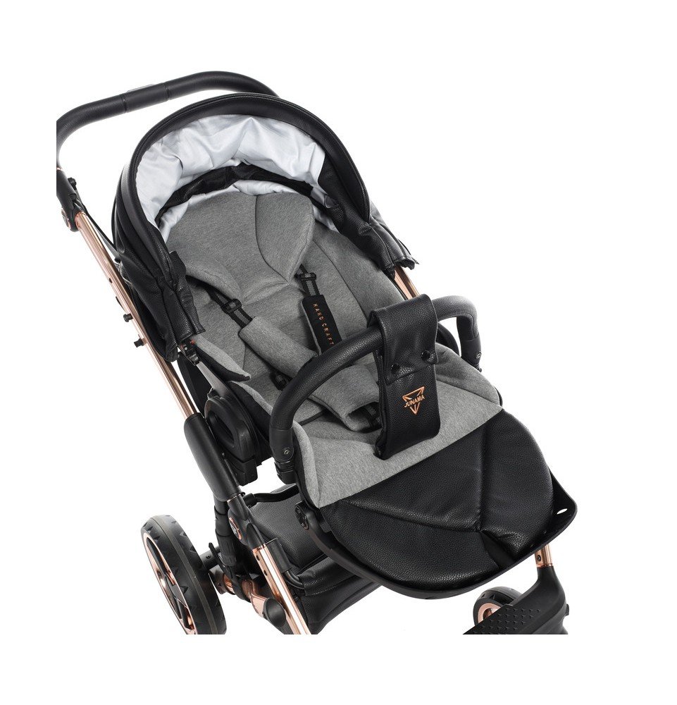 Universalus vežimėlis Junama HandCraft 3in1, Black/Copper