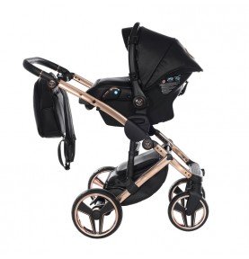 Universalus vežimėlis Junama HandCraft 3in1, Black/Copper