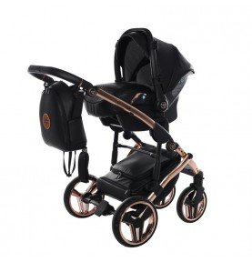 Universalus vežimėlis Junama HandCraft 3in1, Black/Copper