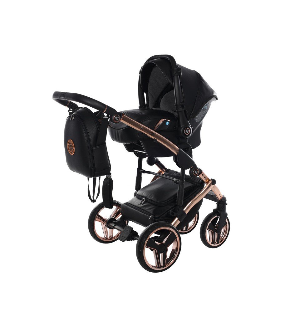 Universalus vežimėlis Junama HandCraft 3in1, Black/Copper
