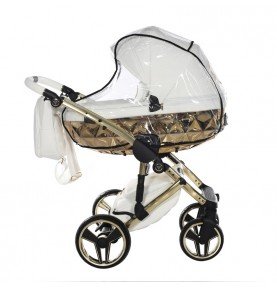Universalus vežimėlis Junama HandCraft 3in1, White/Gold