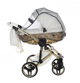 Universalus vežimėlis Junama HandCraft 3in1, White/Gold