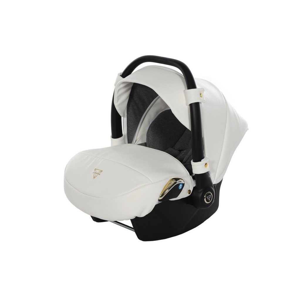 Universalus vežimėlis Junama HandCraft 3in1, White/Gold