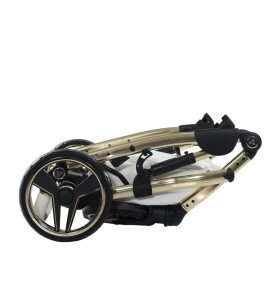 Universalus vežimėlis Junama HandCraft 3in1, White/Gold