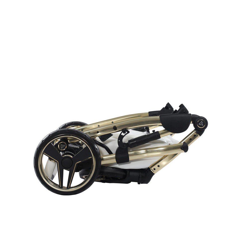 Universalus vežimėlis Junama HandCraft 3in1, White/Gold