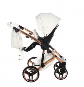 Universalus vežimėlis Junama HandCraft 3in1, White/Copper