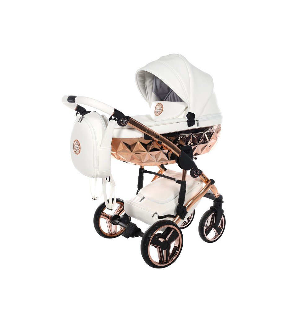 Universalus vežimėlis Junama HandCraft 2in1, White/Copper Universalus vežimėlis Junama HandCraft 2in1, White/Copper