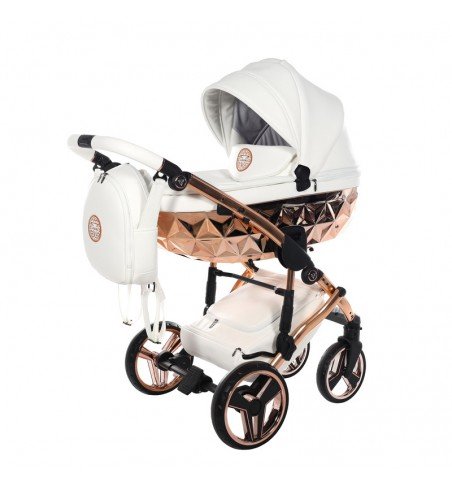 Universalus vežimėlis Junama HandCraft 2in1, White/Copper
