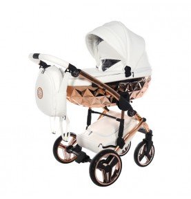 Universalus vežimėlis Junama HandCraft 2in1, White/Copper