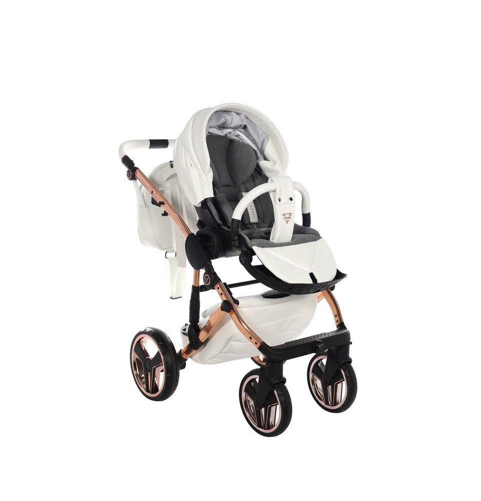 Universalus vežimėlis Junama HandCraft 2in1, White/Copper