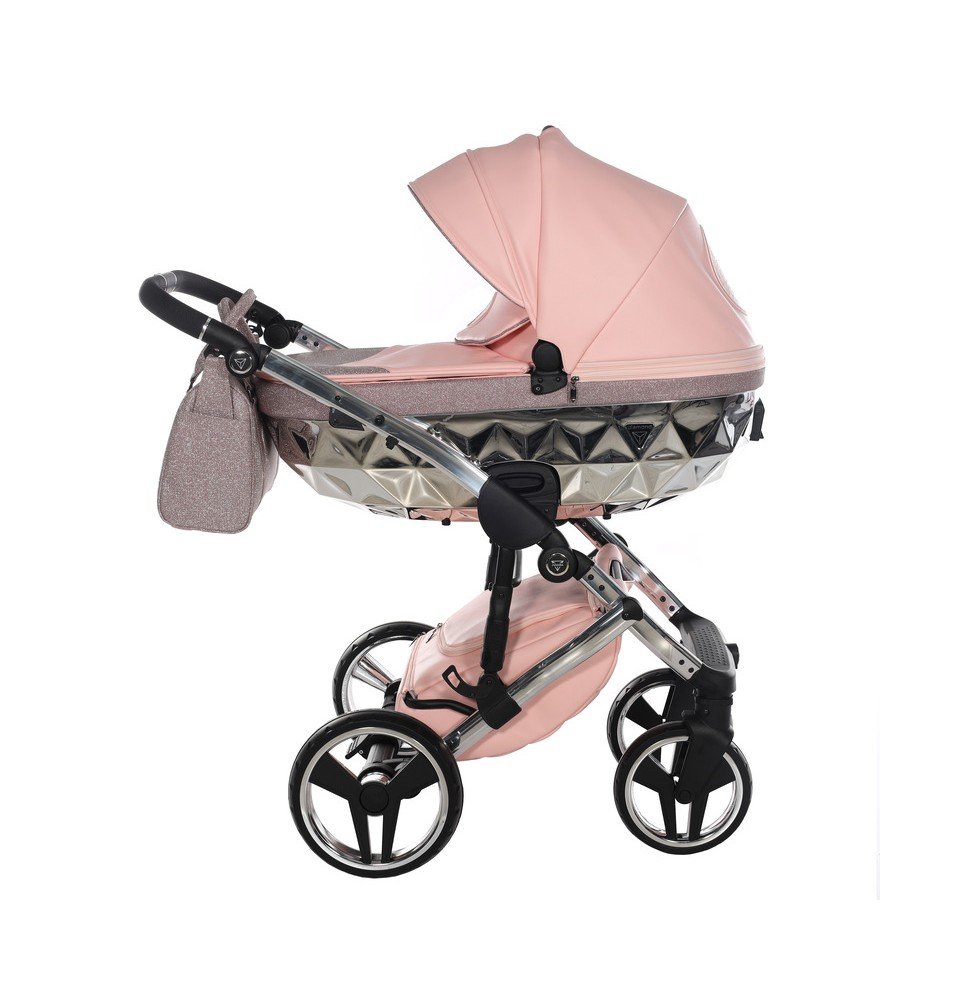 Universalus vežimėlis Junama HandCraft Glitter 3in1, Pink
