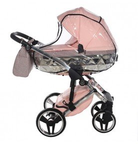 Universalus vežimėlis Junama HandCraft Glitter 3in1, Pink