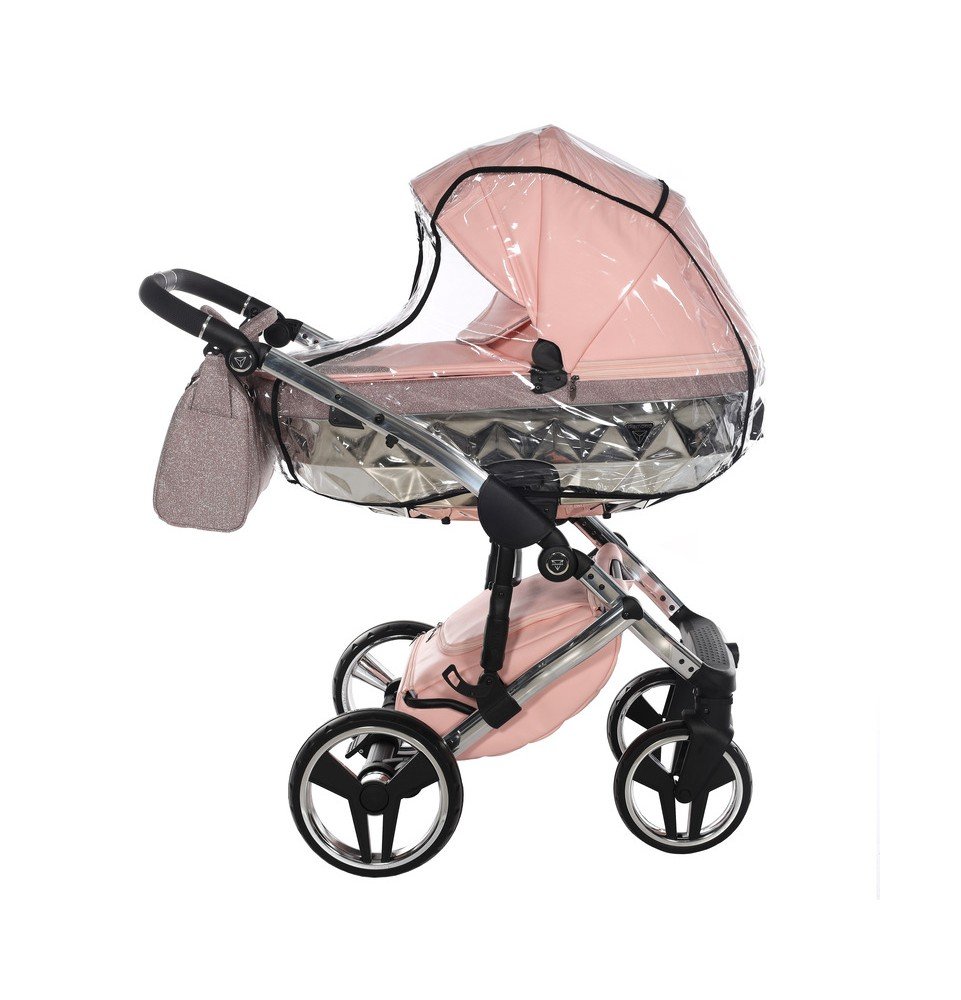 Universalus vežimėlis Junama HandCraft Glitter 3in1, Pink
