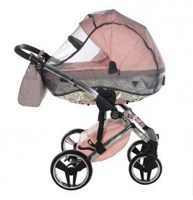 Universalus vežimėlis Junama HandCraft Glitter 3in1, Pink