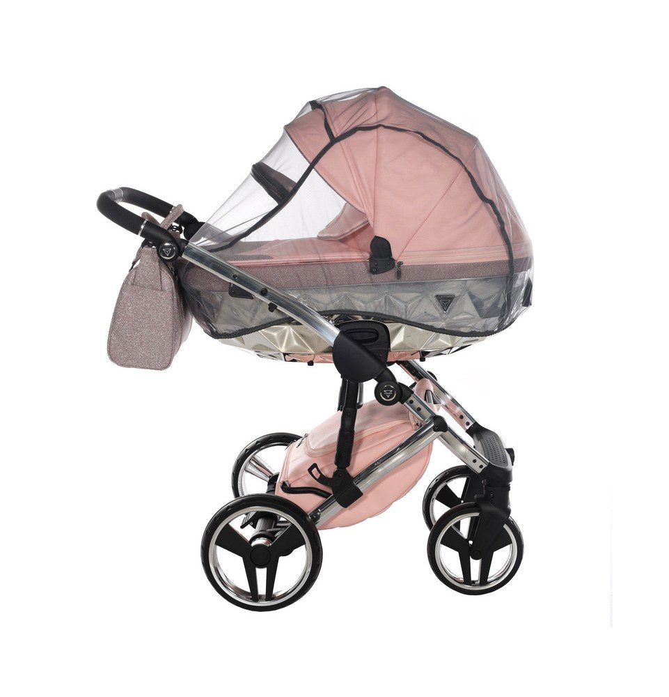 Universalus vežimėlis Junama HandCraft Glitter 3in1, Pink