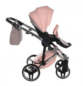 Universalus vežimėlis Junama HandCraft Glitter 3in1, Pink