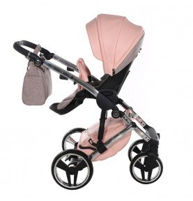 Universalus vežimėlis Junama HandCraft Glitter 3in1, Pink
