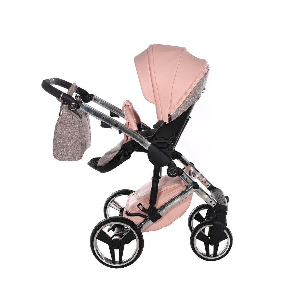 Universalus vežimėlis Junama HandCraft Glitter 3in1, Pink