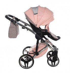 Universalus vežimėlis Junama HandCraft Glitter 3in1, Pink