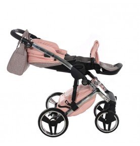 Universalus vežimėlis Junama HandCraft Glitter 3in1, Pink