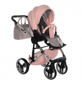 Universalus vežimėlis Junama HandCraft Glitter 3in1, Pink