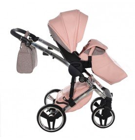 Universalus vežimėlis Junama HandCraft Glitter 3in1, Pink