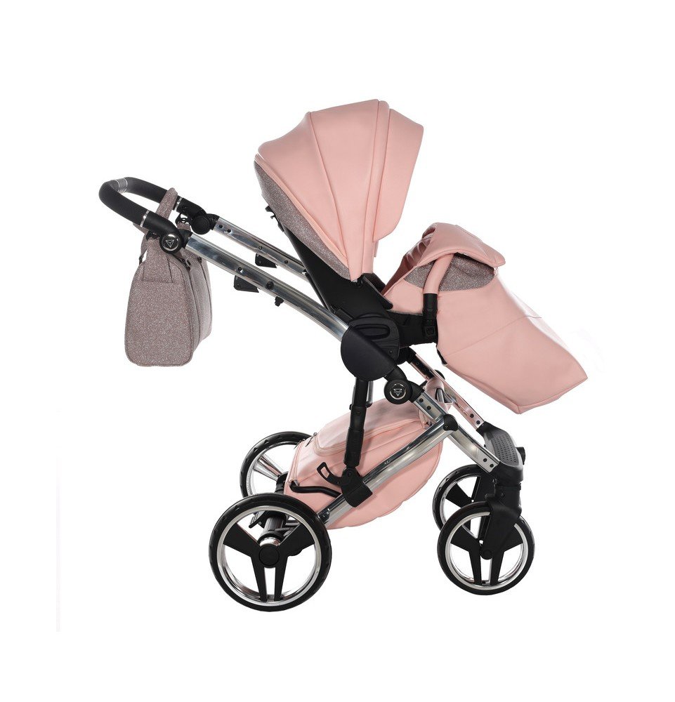 Universalus vežimėlis Junama HandCraft Glitter 3in1, Pink
