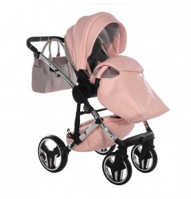 Universalus vežimėlis Junama HandCraft Glitter 3in1, Pink