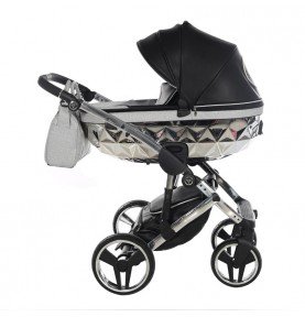Universalus vežimėlis Junama HandCraft Glitter 2in1, Black