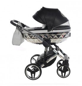 Universalus vežimėlis Junama HandCraft Glitter 2in1, Black