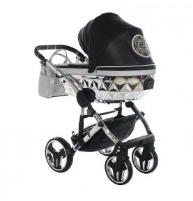 Universalus vežimėlis Junama HandCraft Glitter 2in1, Black