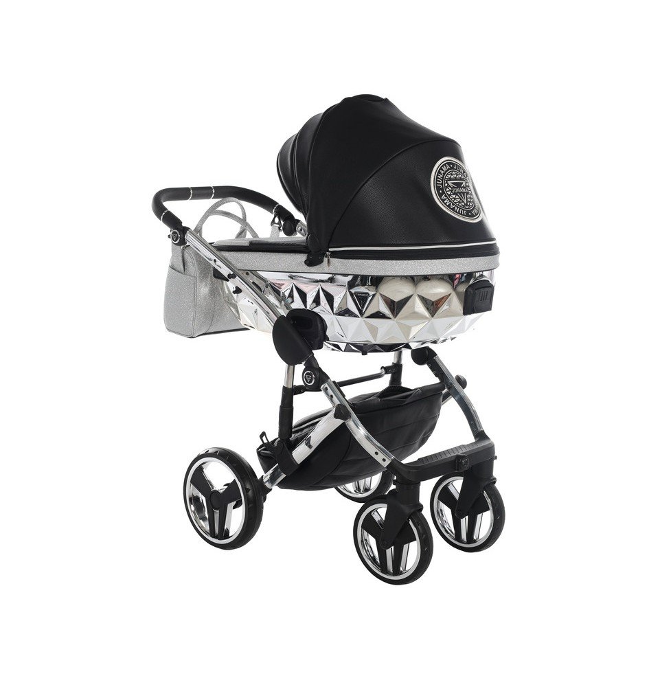 Universalus vežimėlis Junama HandCraft Glitter 2in1, Black