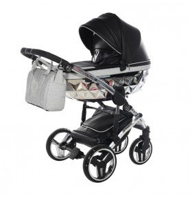 Universalus vežimėlis Junama HandCraft Glitter 2in1, Black