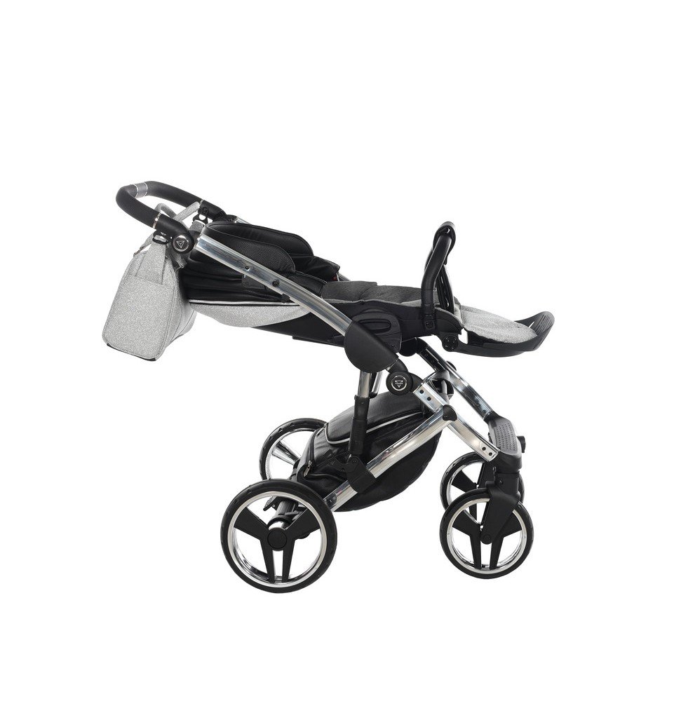 Universalus vežimėlis Junama HandCraft Glitter 2in1, Black