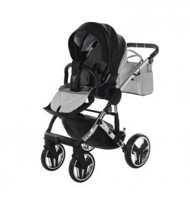 Universalus vežimėlis Junama HandCraft Glitter 2in1, Black