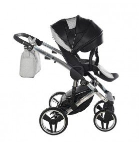 Universalus vežimėlis Junama HandCraft Glitter 2in1, Black
